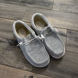 Hey Dude Men's Light Gray Slip-On Loafers